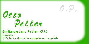 otto peller business card